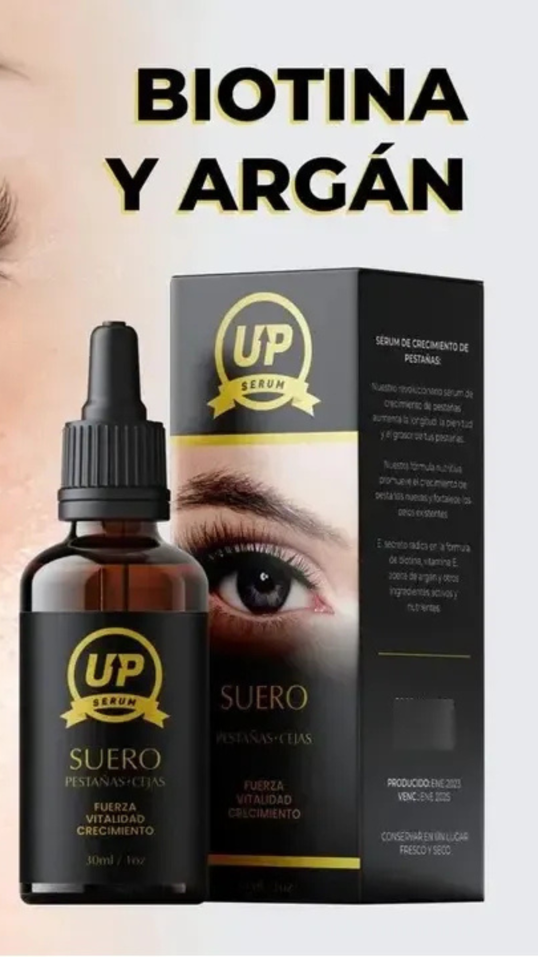Sérum Up Para Crecimiento de Pestañas Y Cejas 30ml