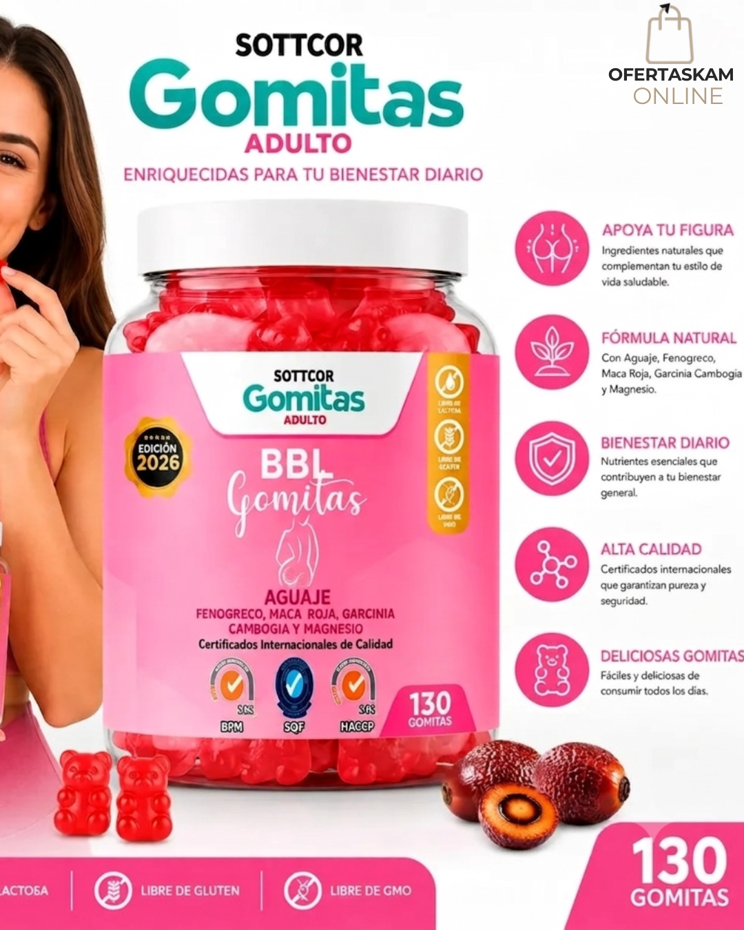 Aguaje Bbl para Adultos Gomitas Sottcor