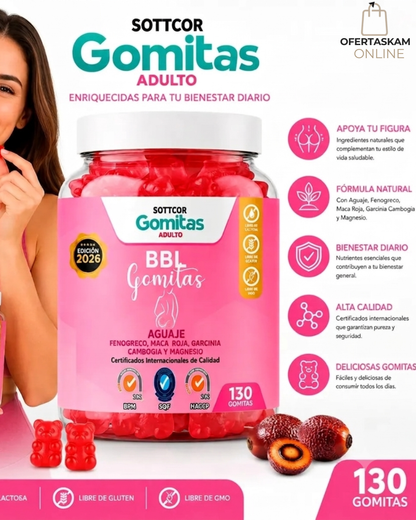 Aguaje Bbl para Adultos Gomitas Sottcor