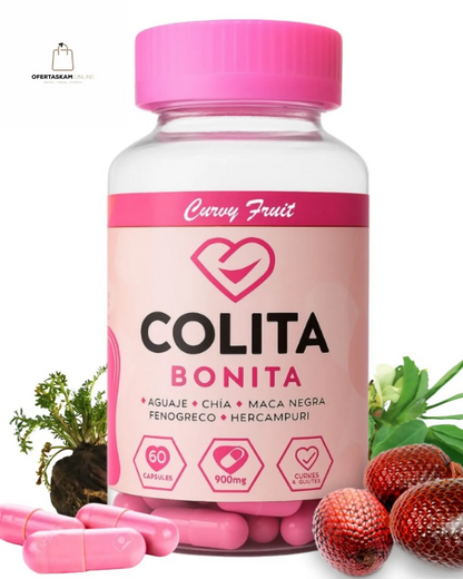 Colita Bonita Curvy Fruit Aumento de Glúteos y Reducción de Grasa :Aguaje + Fenogreco
