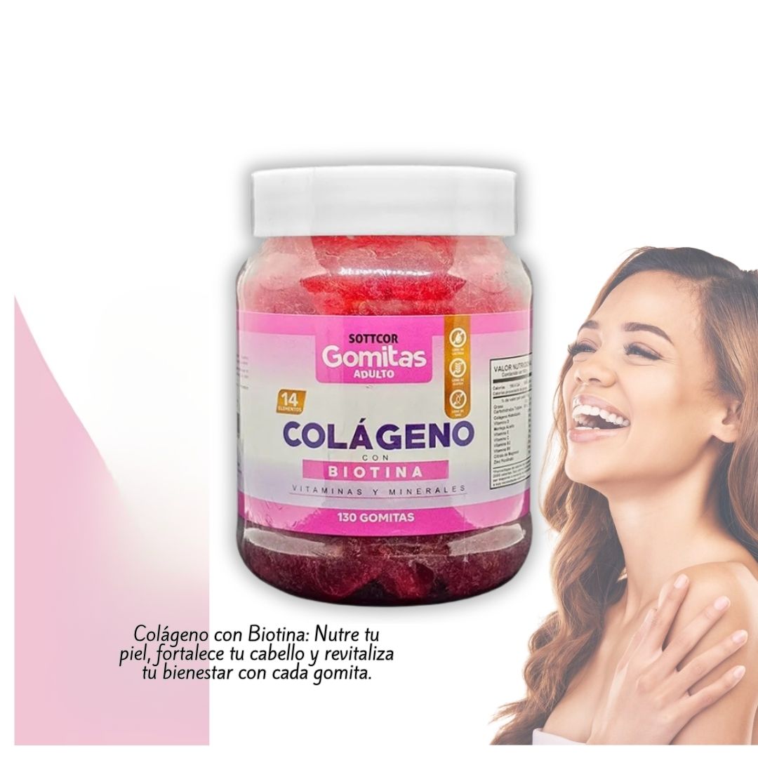 COLAGENO PARA ADULTOS 130 GOMITAS SOTTCOR